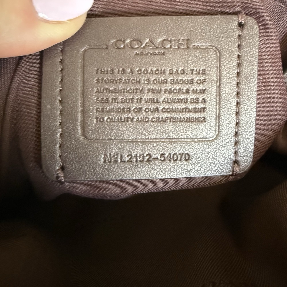 Coach Dreamer 54070 Shoulder Bag Purse Midnight Navy Blue Charms Rivets Medium - Picture 8 of 16